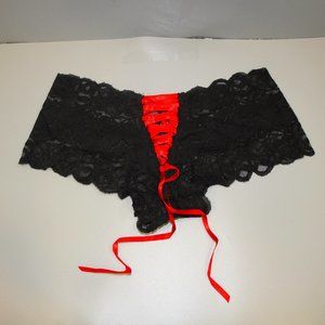 lace up boyshort panty